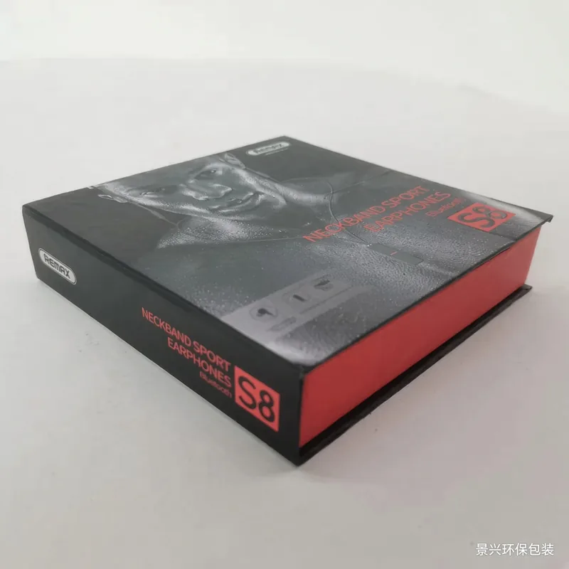 Flip carton with foil brand mark