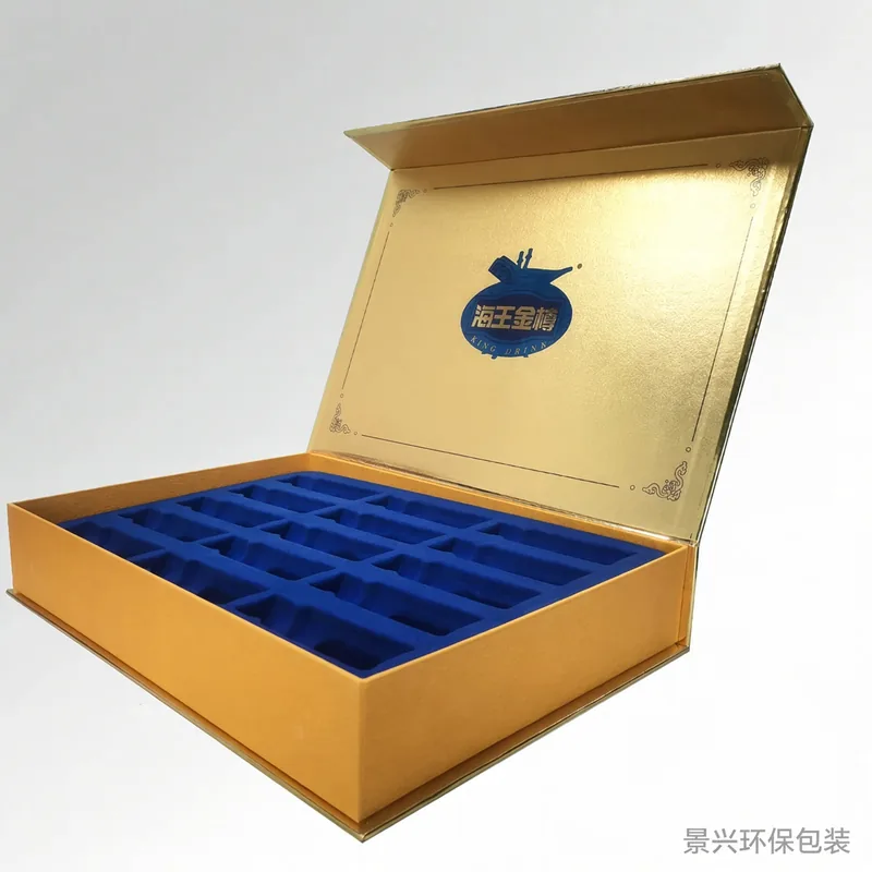 Gold-card rigid box with vial tray